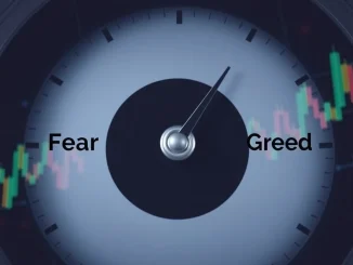Crypto Fear & Greed Index dial pointing to 38, signifying current market fear among crypto investors.