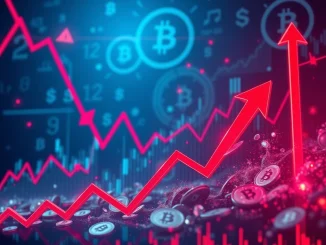 Visualizing the immediate impact of $111 million in crypto futures liquidated, depicting market instability and rapid price movements.