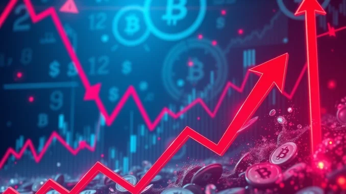 Visualizing the immediate impact of $111 million in crypto futures liquidated, depicting market instability and rapid price movements.