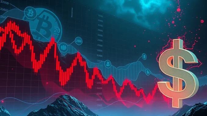 Crypto Liquidations: Shocking $100 Million Plunge Hits Futures Market Visualizing the dramatic impact of crypto liquidations, highlighting market volatility and the rapid loss of value in futures trading.