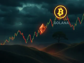 Chart illustrating significant crypto liquidations across Bitcoin, Ethereum, and Solana perpetual futures, highlighting market volatility.