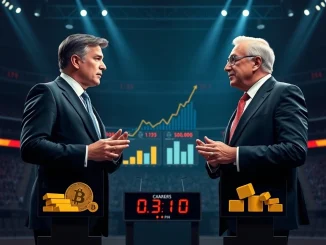 CZ Bitcoin debate: Changpeng Zhao refutes Peter Schiff's gold claims, highlighting Bitcoin's impressive historical growth.