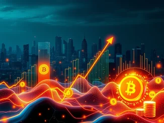 A dynamic chart illustrates the **record $5.95 billion weekly crypto inflows** into **digital asset products**, emphasizing **Bitcoin investment products** driving this significant market expansion.