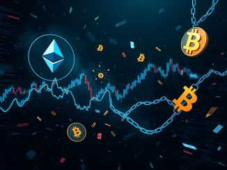 Chart illustrating dramatic ETH liquidations and a BTC short squeeze, reflecting recent cryptocurrency market volatility.