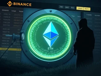 Visualizing a significant ETH withdrawal from Binance, representing an anonymous crypto wallet's $41 million Ethereum transfer.