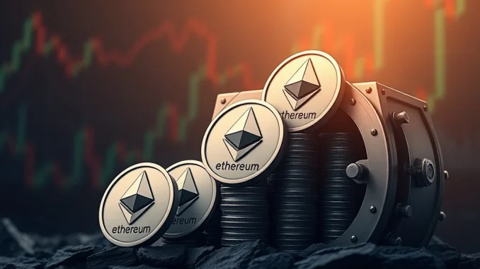 A visual chart illustrating Bitmine's substantial **Ethereum holdings** reaching 3 million ETH, symbolizing significant digital asset growth.