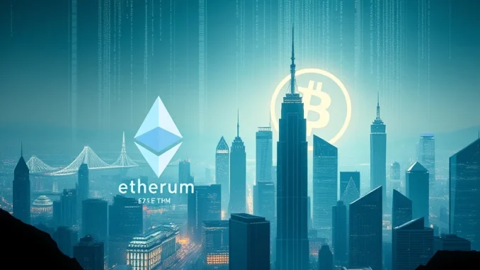 Ethereum market cap potentially surpassing Bitcoin, driven by RWA tokenization and innovation, as predicted by Tom Lee.