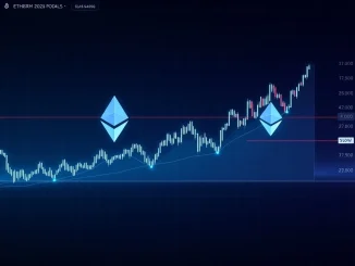 A chart showing Ethereum price momentum slowing and entering consolidation. This ETH price analysis highlights key support and resistance levels.