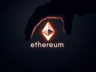 A visual metaphor showing corporate hands (representing Paradigm Capital) reaching towards the Ethereum logo, symbolizing potential influence on **Ethereum decentralization**.
