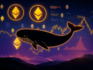 A chart illustrating a significant Ethereum whale accumulation, symbolizing strategic crypto investment and market trends.