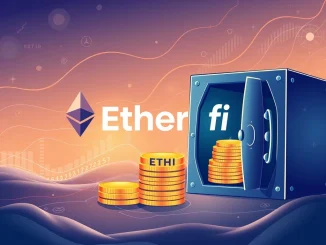 Ether.fi's ETHFI buyback symbolizing strengthened value and growth for the liquid staking platform through protocol revenue.