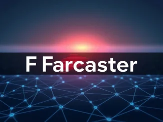 Farcaster app icon with a broken circuit overlay, symbolizing the recent outage and ongoing recovery efforts for the decentralized social media platform.
