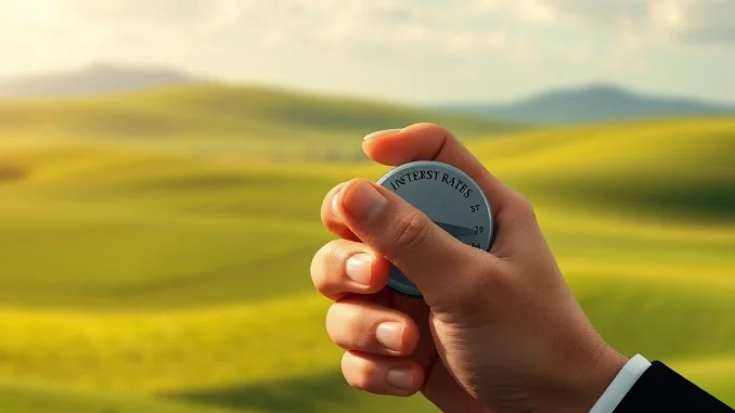 A visual representation of the Federal Reserve's cautious approach to Fed rate cuts, showing gradual 25 basis point adjustments.