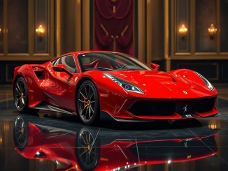 Ferrari 499P race car representing the exclusive access provided by **Ferrari digital tokens** for VIP clients to a luxury auction.