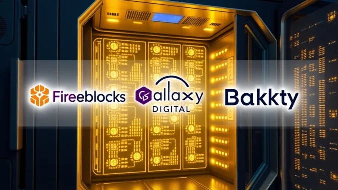Fireblocks expands its secure crypto custody services with Galaxy Digital and Bakkt, enhancing institutional digital asset management.