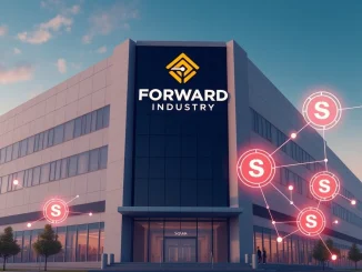 Forward Industry's monumental SOL staking. A visual representation of its role as a key Solana validator in the blockchain ecosystem.