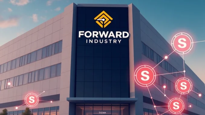 Forward Industry's monumental SOL staking. A visual representation of its role as a key Solana validator in the blockchain ecosystem.