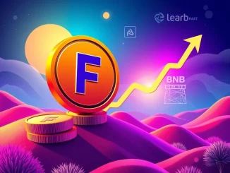 A chart showing the dramatic price surge of the Four.Meme token (FORM), symbolizing its rapid growth and market impact.