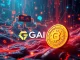 A digital representation of GAIB's AI crypto infrastructure, showcasing GPU tokenization and the AI Dollar (AID) at its core.