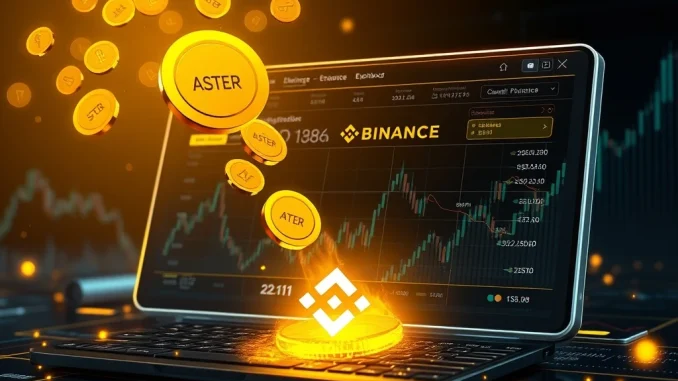 Visualizing Galaxy Digital's ASTER deposits to Binance, showing significant crypto transfers impacting digital asset management.