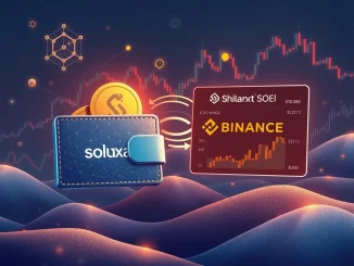 A visual representation of Galaxy Digital's significant SOL deposit being transferred to Binance, symbolizing major crypto market activity.