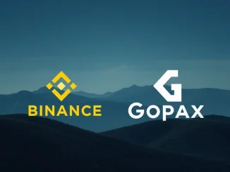 Binance and Gopax logos symbolizing GoFi compensation and financial relief for South Korea crypto investors.