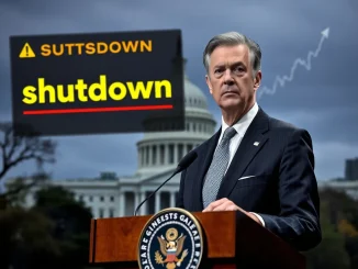 Federal Reserve Chair Jerome Powell warns about the potential impact of a **government shutdown** on US economic activity, emphasizing economic risks.