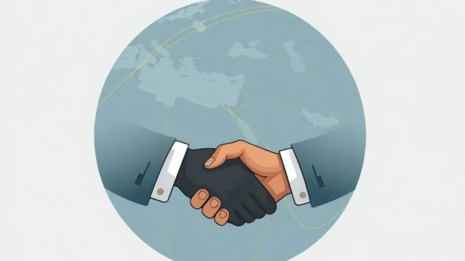 An image symbolizing crucial Hamas negotiations for Israeli hostages, depicting diplomatic efforts and their impact on global stability.