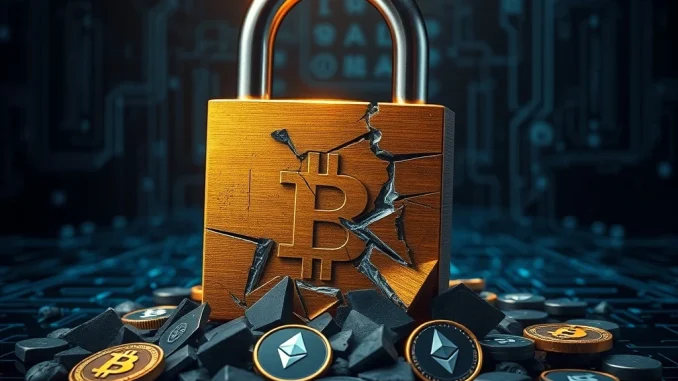 Visualizing the Hyperliquid private key leak and $21 million crypto loss, emphasizing crucial private key security measures.