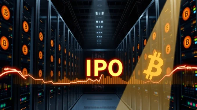 Ionic Digital's Bitcoin miner IPO S-1 filing, symbolizing its renewed public offering and market entry.