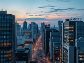 Illustrates **Japan crypto regulation** changes, showing traditional banks restricted from digital assets while securities firms embrace crypto sales.