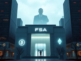 Illustration depicting the Japan FSA considering new regulations for Japanese banks to hold crypto assets, symbolizing a significant financial policy change.