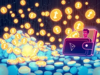 Visualizing a significant 550M USDT blockchain transaction entering a wallet linked to Justin Sun.