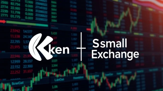 Visualizing the **Kraken acquisition** of Small Exchange, signifying a pivotal expansion into the US regulated crypto derivatives market.