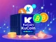 A visual representation of the new KuCoin mining pool, KuPool, with DOGE and LTC symbols, emphasizing efficient cryptocurrency mining.