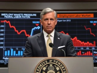 Federal Reserve Vice Chair Philip Jefferson discusses the **labor market slowing down**, highlighting economic pressures and potential job losses.