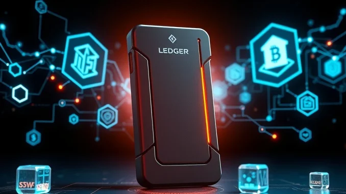 Ledger Nano Gen5 hardware wallet securing digital assets, representing enhanced crypto security.