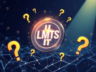An illustration of a crypto token with question marks, representing the Limitless LMTS Token allegations and the platform's response during its crucial launch.