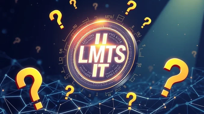 An illustration of a crypto token with question marks, representing the Limitless LMTS Token allegations and the platform's response during its crucial launch.