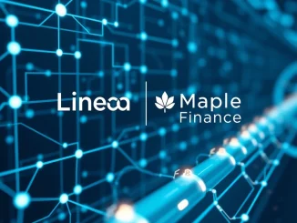 Linea and Maple Finance logos symbolize their new ETH lending partnership, enhancing institutional DeFi loans.