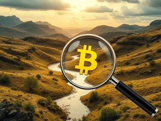 An illustration showing a large Bitcoin transfer from a LuBian-linked address, emphasizing the significant BTC movement and blockchain forensics.