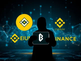 Illustrates a significant LINK withdrawal of $12.5M from Binance by an anonymous Ethereum address, signaling holding intent.