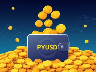 Depiction of 300 million PYUSD minted, highlighting the significant influx of PayPal USD into the crypto market.