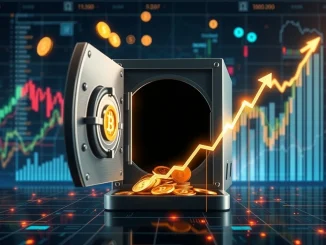A digital graphic depicting various cryptocurrency tokens being gathered and returned to a central vault, symbolizing significant **token buybacks** in the market.