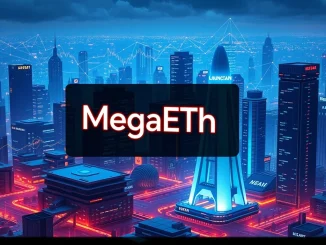 Visualizing the MegaETH ICO launch on the Sonar platform, highlighting its significance as a new EVM blockchain project.