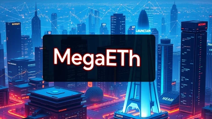 Visualizing the MegaETH ICO launch on the Sonar platform, highlighting its significance as a new EVM blockchain project.