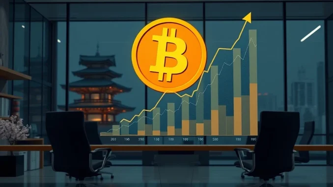 Metaplanet Bitcoin strategy visualizes a share buyback to maximize BTC treasury returns, showing financial growth.