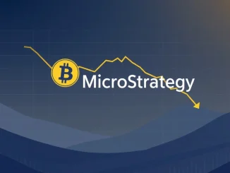 Chart illustrating MicroStrategy's declining Bitcoin purchases, reflecting a five-year low acquisition rate.