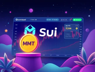 A visual representation of the MMT token community sale on Buidlpad, highlighting Momentum Finance's integral role in the Sui ecosystem.