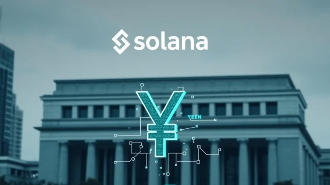A visual representation of Mobcast Holdings' bold move, integrating Solana into its treasury, symbolizing Japanese crypto adoption and financial innovation.